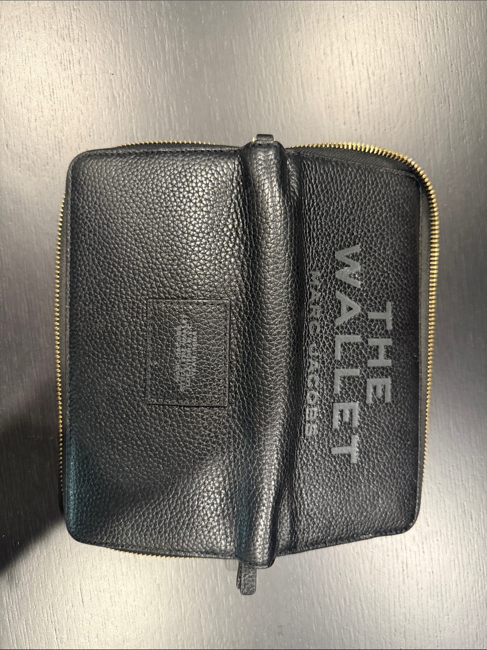 Marc Jacobs Black Pebbled Leather Tote Bag with wallet - Picture 7 of 7